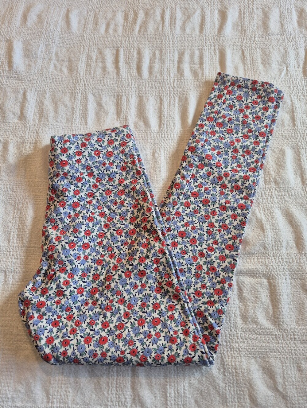 Boden girls size 13-14 years floral french treey leggings EUC